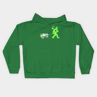 Bigfoot St Patrick's Day Monster Truck Kids Hoodie